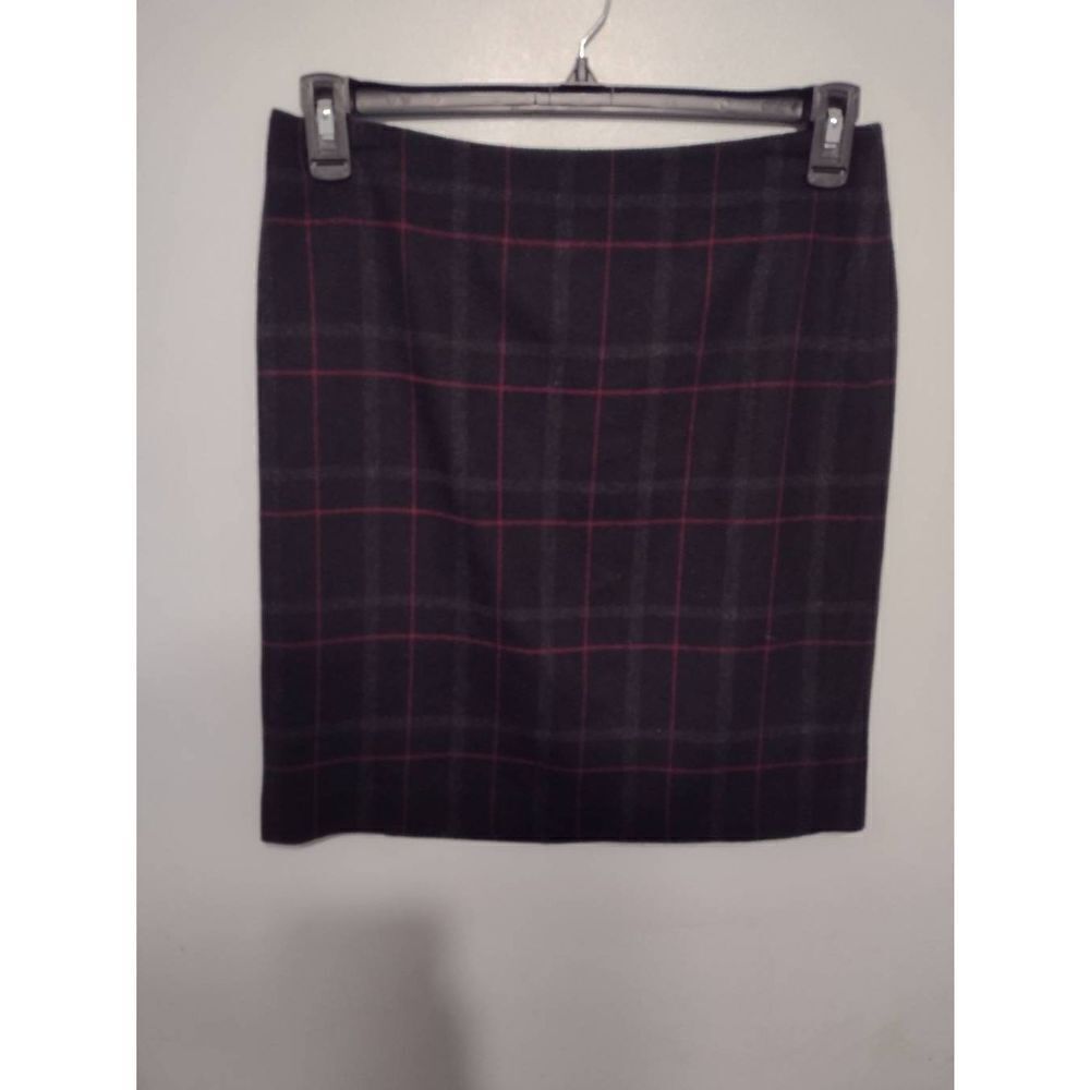 Talbots Size 6 Plaid Wool Suit Seperates Skirt
